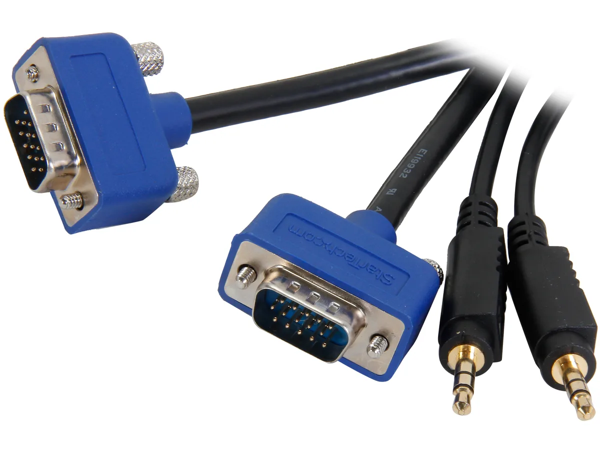 STARTECH STARTECH MXTHQMM6A 6 ft VGA cable with 3.5 mm audio — product photo