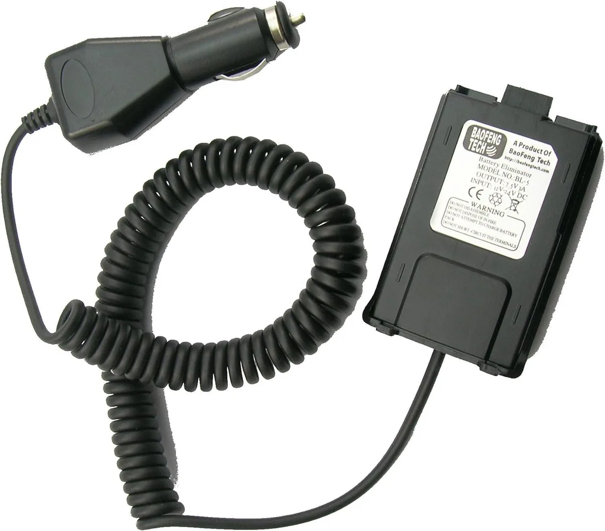 usbroway usbroway BL-5 Battery Eliminator for BF-F8HP UV-5X3 UV-5R two-way radio — product photo
