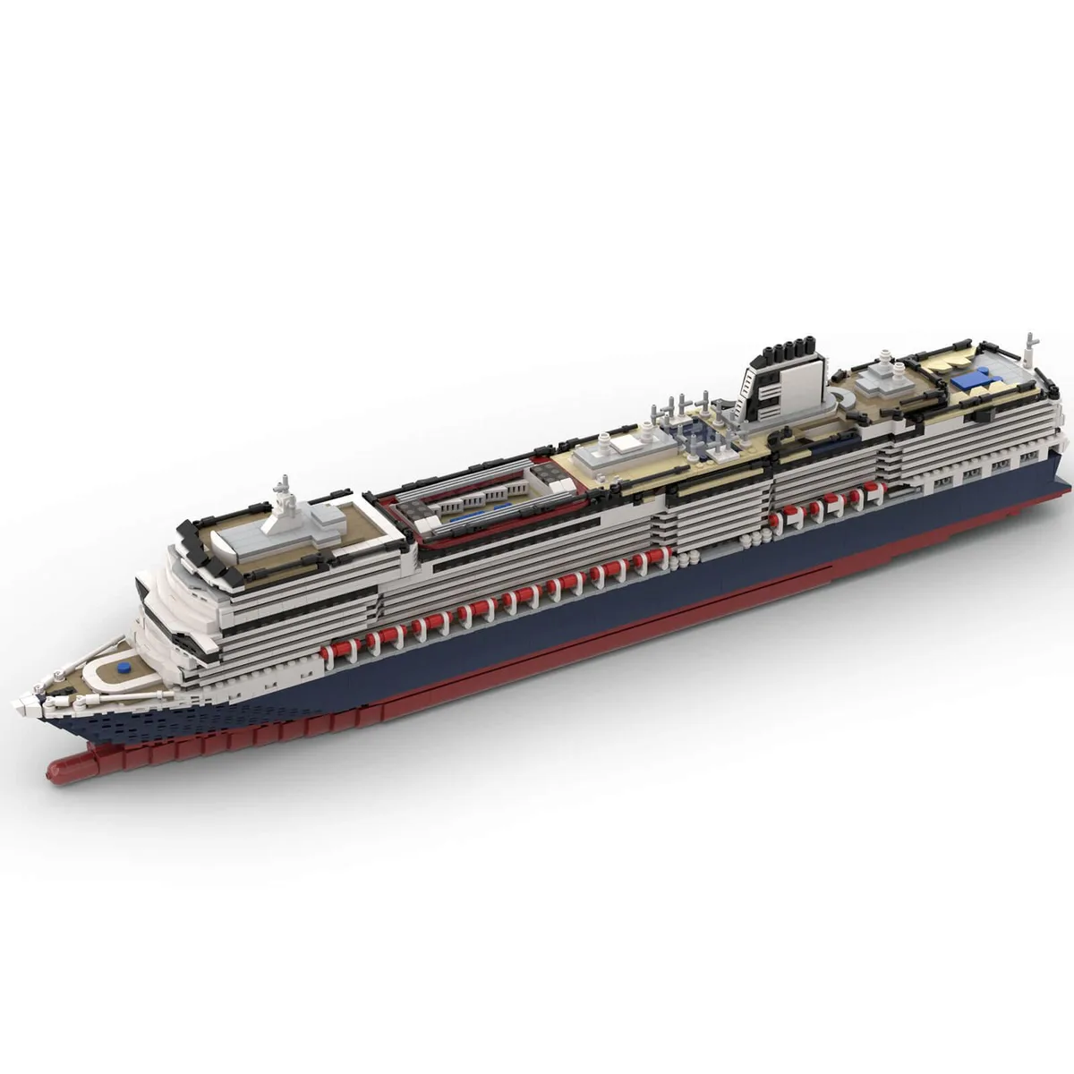 ZITIANYOUBUILD ZITIANYOUBUILD MOC-64406&amp;MOC-175052 1/400 Scale MS Koningsdam 3622Pcs — product photo