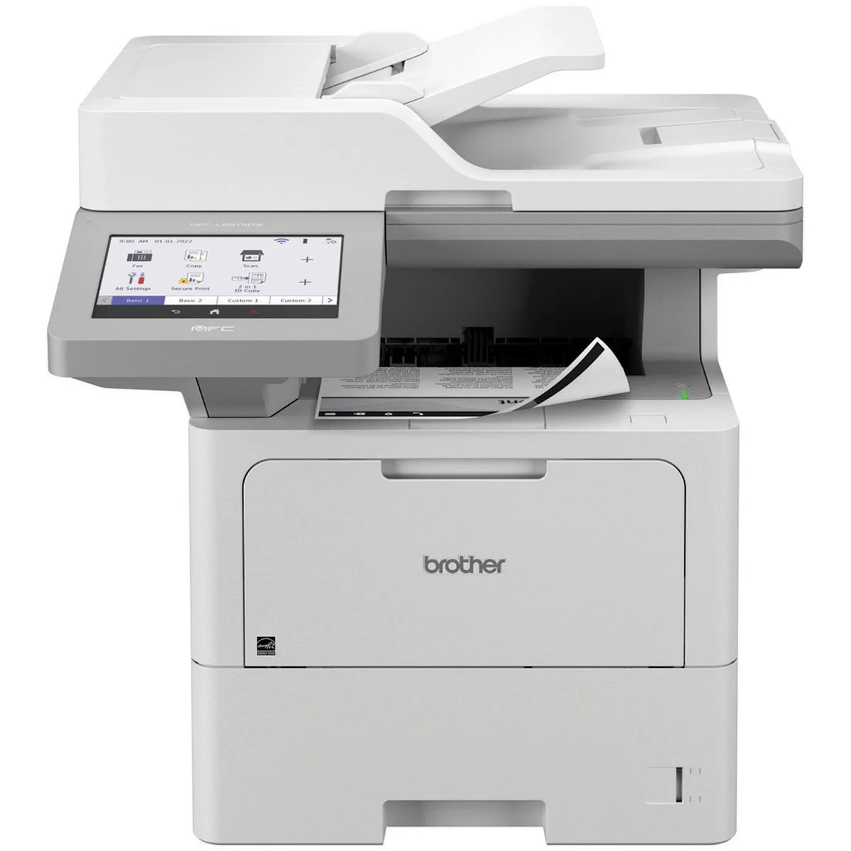 Brother Brother MFCL6915DW laser printer 52 ppm 80-page ADF 7-inch touchscreen — product photo