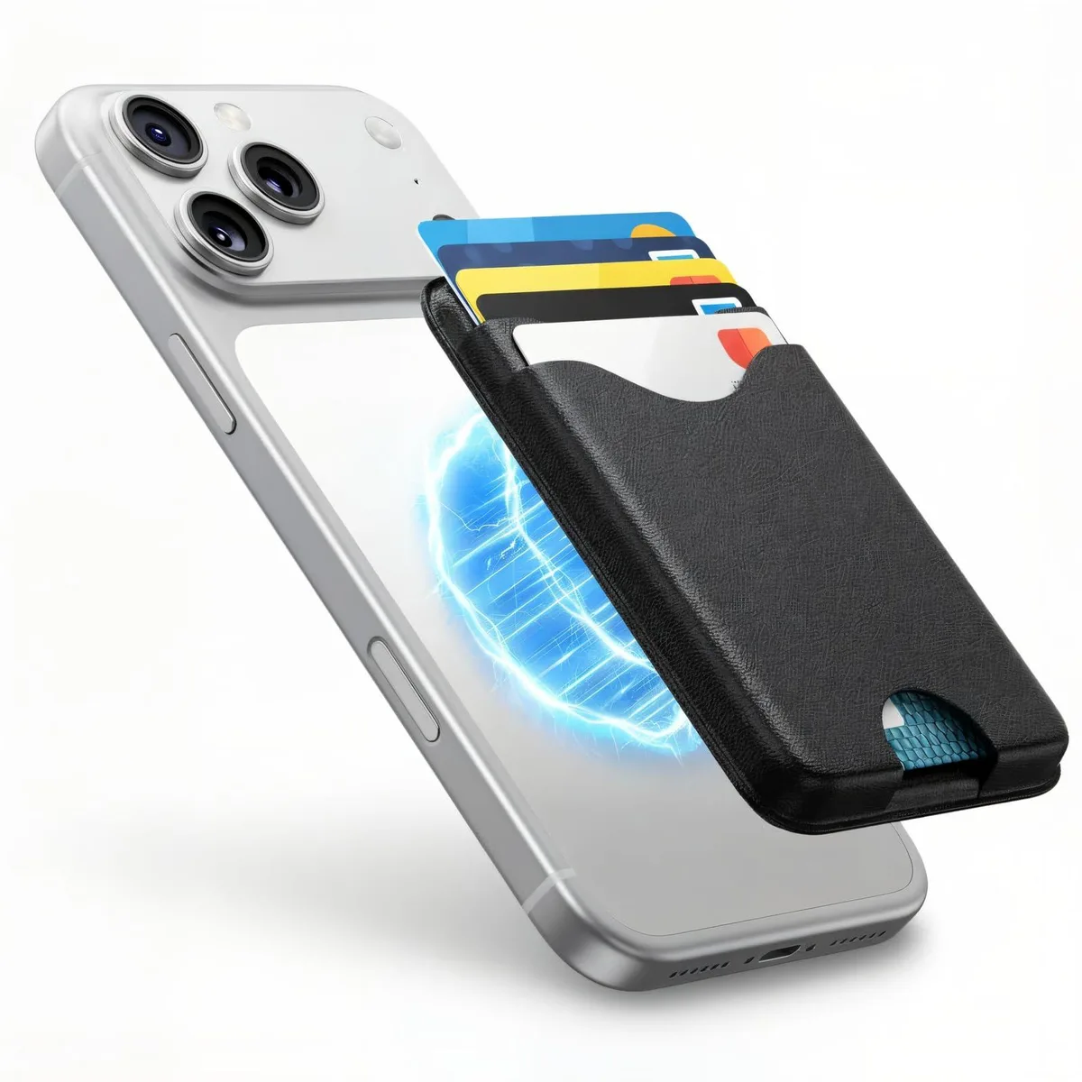  Nepagz Ne-card Holder Basic Edition Pg Black MagSafe Wallet — product photo