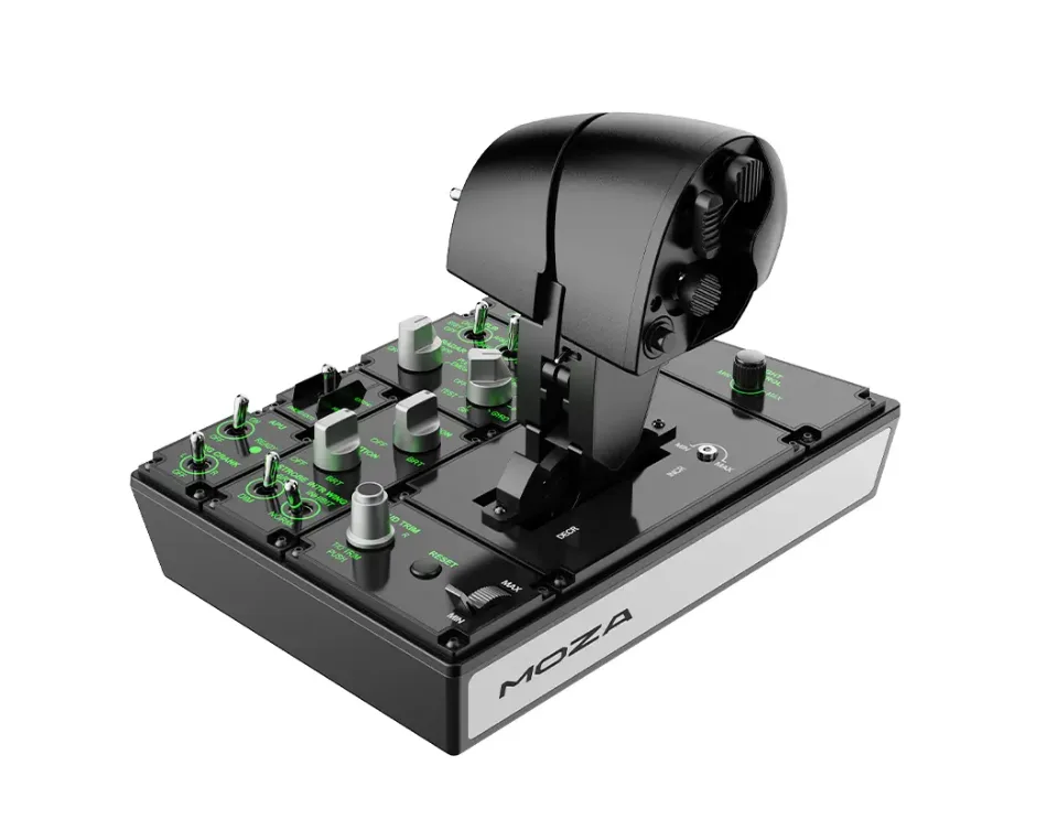Moza Moza MTP Throttle AS008 flight simulator 27 switches 15-bit encoder — product photo
