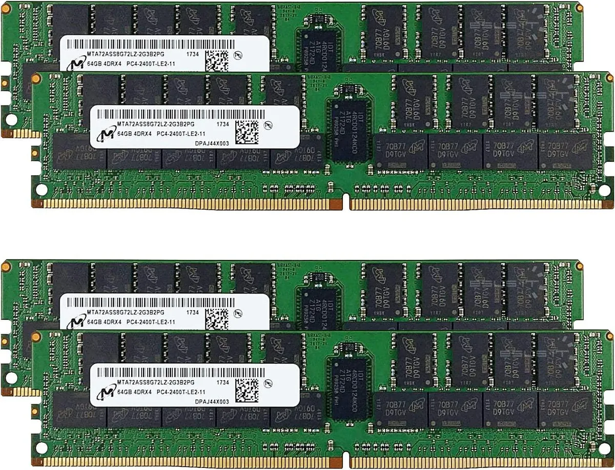 Micron Micron 256GB (4 x 64GB) DDR4 PC4-23466 2933MHz Registered LRDIMM Server Memory — product photo