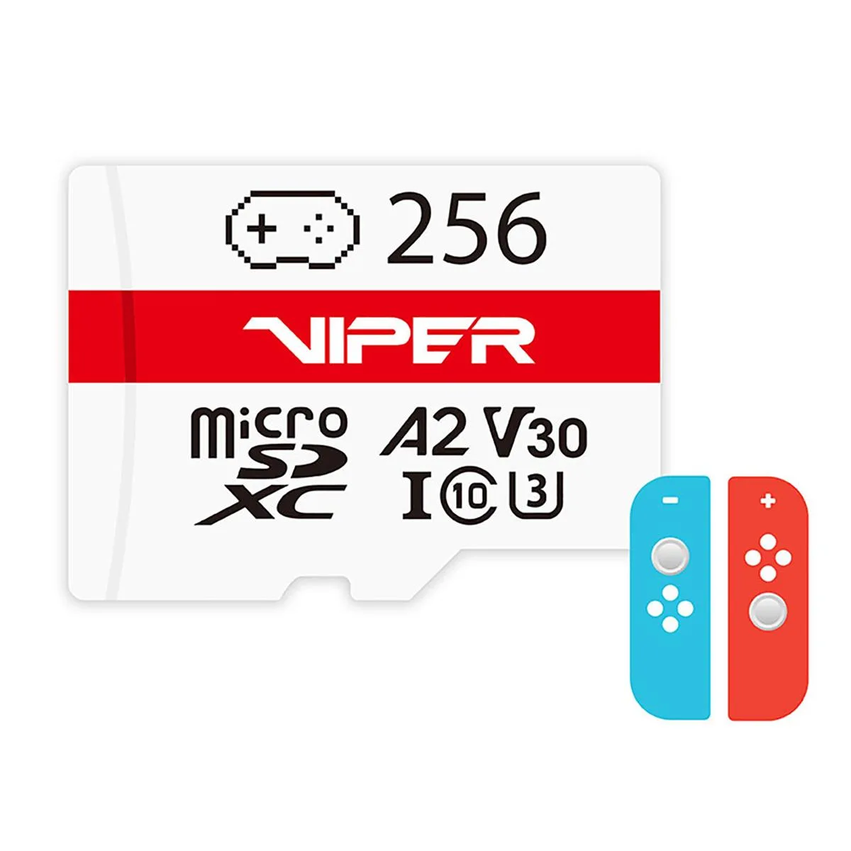 Patriot Memory Patriot Viper 256GB Micro SD U3 V30 A2 memory card — product photo