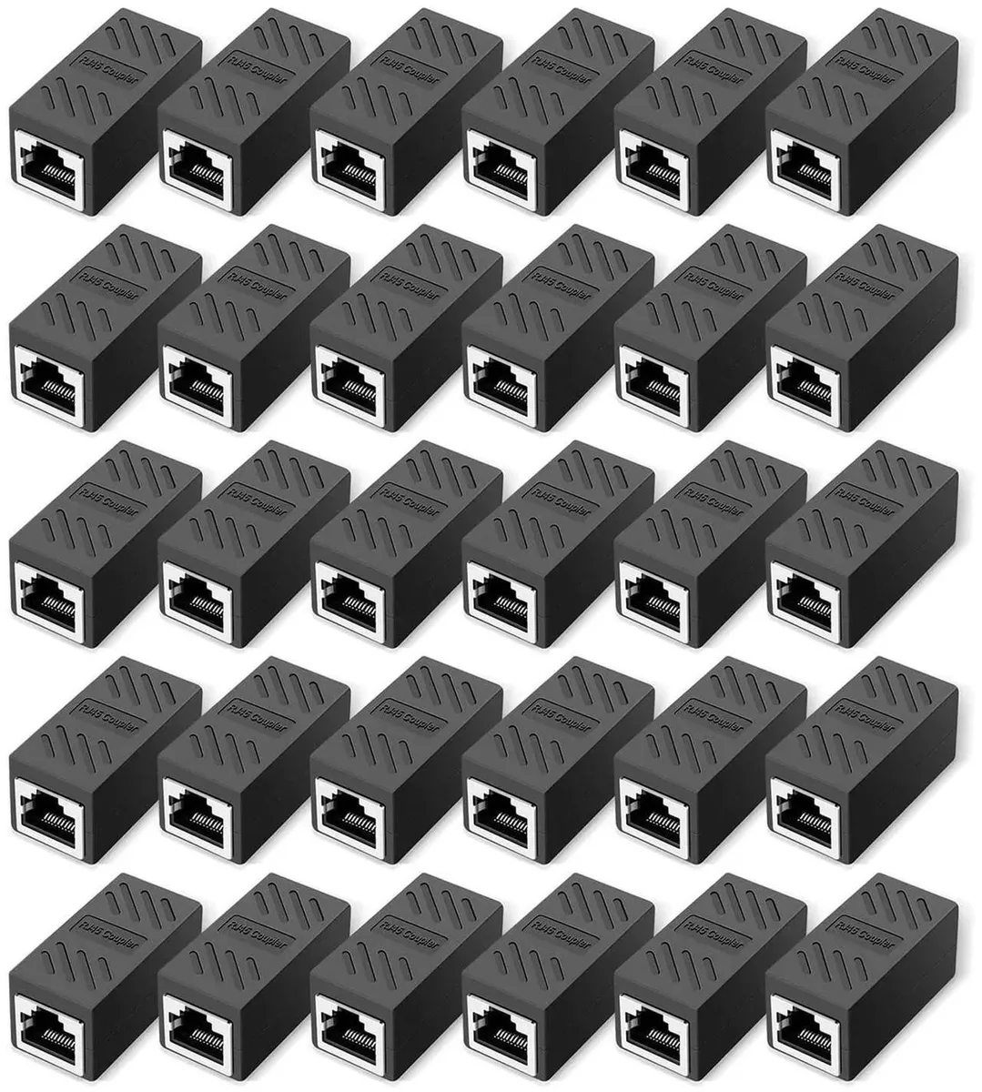 Vszerda Vszerda RJ45 Shielded Ethernet Coupler 30 Pack Black — product photo