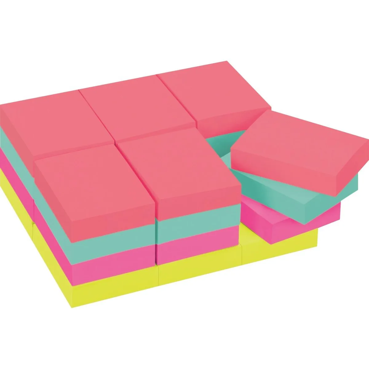3M 3M 65324ANVAD Post-it Cape Town Color Collection Value Pack 24 Pads 100 Sheets 1.50" x 2 — product photo