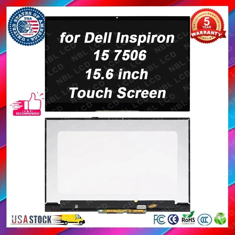 NUOLAISUN NUOLAISUN FHD LCD Touch Screen Assembly for Dell Inspiron 15 7506 2-in-1 P97F005 — product photo