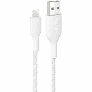 Belkin Belkin CAA020FQ1MWH Braided USB-A to Lightning Cable 1m White — product photo