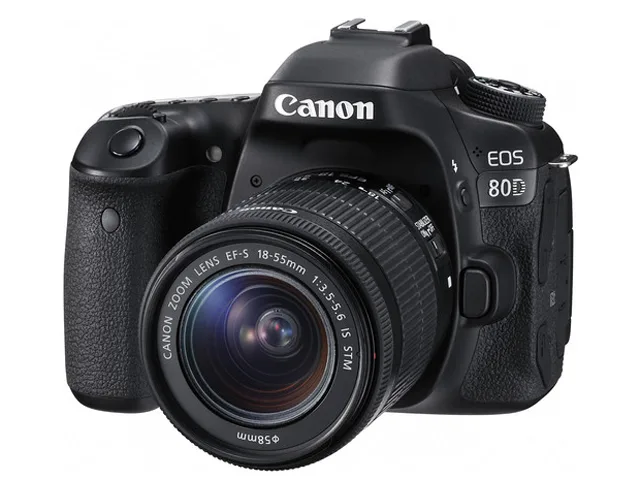 Canon Canon EOS 80D 1263C005 dslr camera with 18-55mm lens — product photo