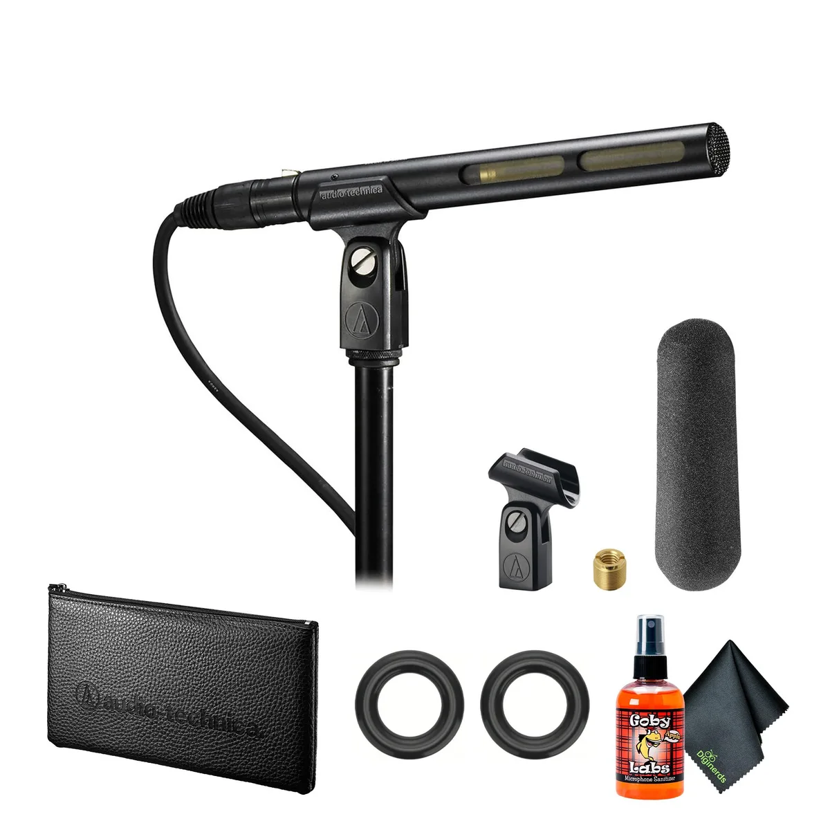 Audio-Technica Audio-Technica AT875R Short Shotgun Microphone with 10 ft XLR Cable — product photo
