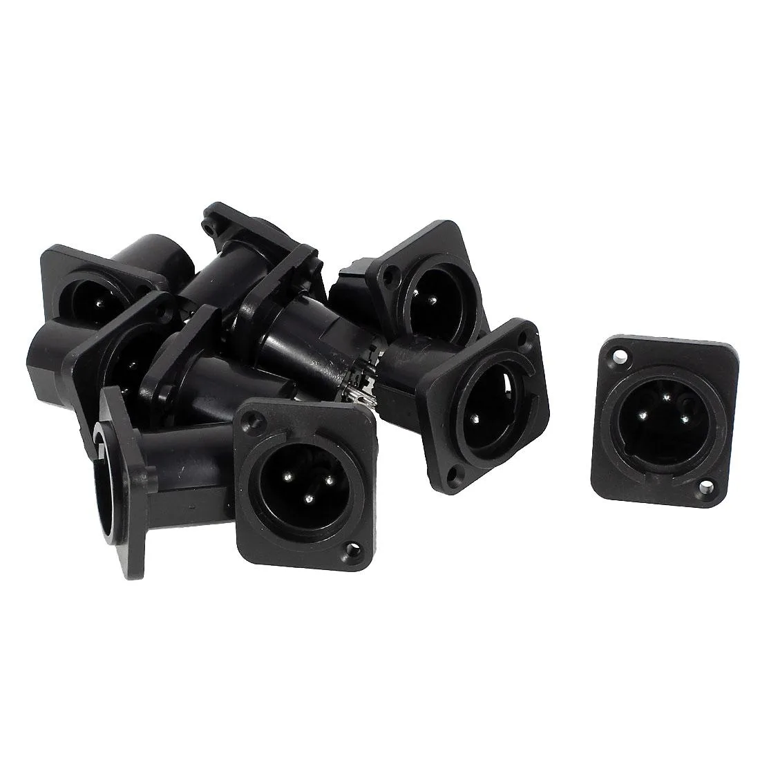 Unique-Bargains Unique-Bargains XLR Male Panel Mount Connectors 10 Pieces — product photo
