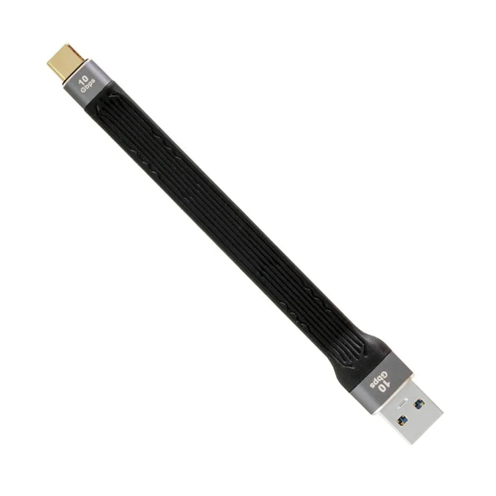 Vszerda Vszerda 10Gbps USB 3.1 Type C to USB 3.0 Type A Flat Slim FPC Data Cable 13cm — product photo