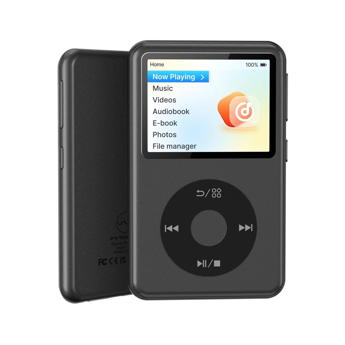  Innioasis Y2 64GB MP3 Player Black 2.4 inch — product photo