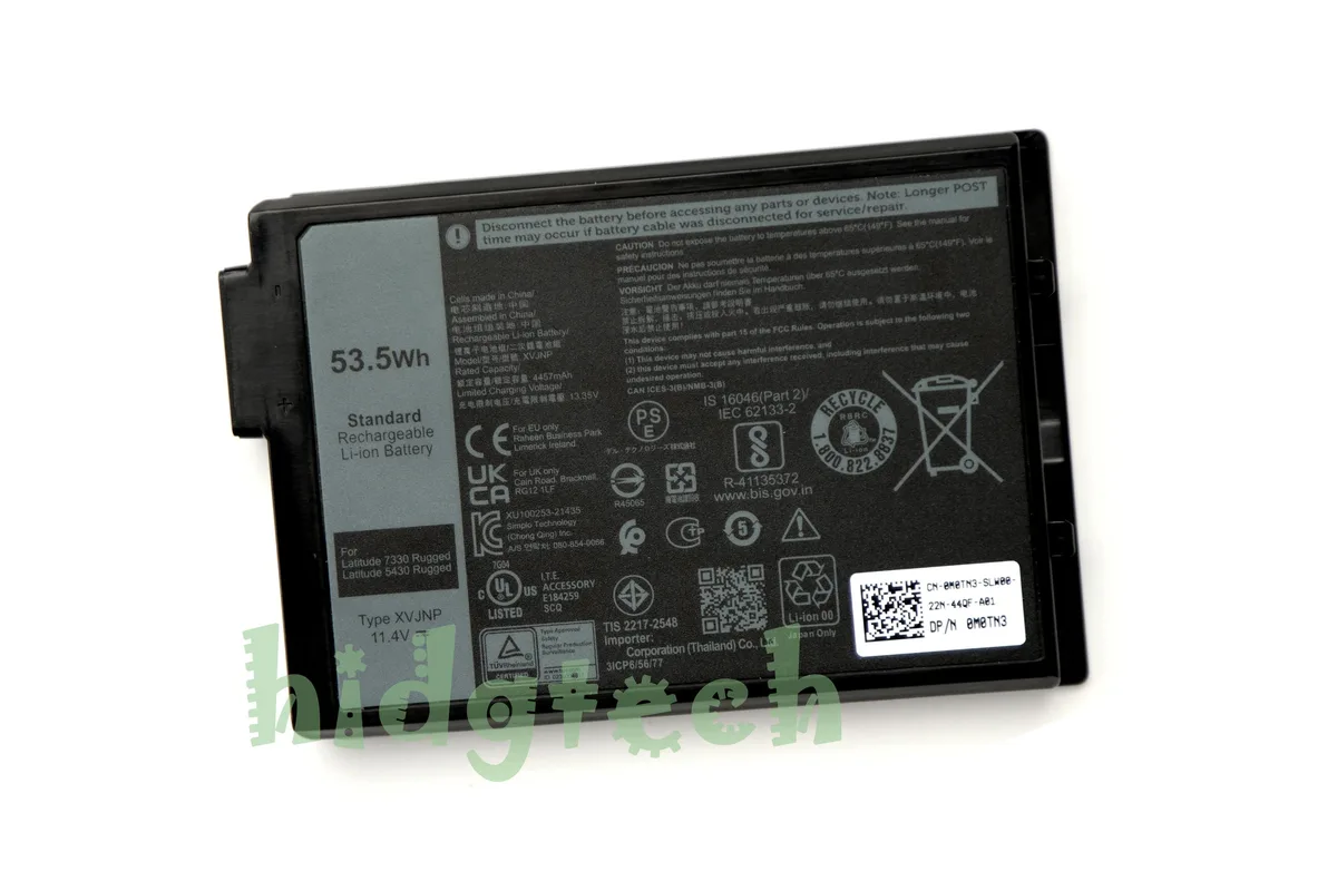 Beisite Beisite XVJNP 53.5Wh Laptop Battery 31CP6/56/77 for Latitude 7330 5430 Rugged — product photo