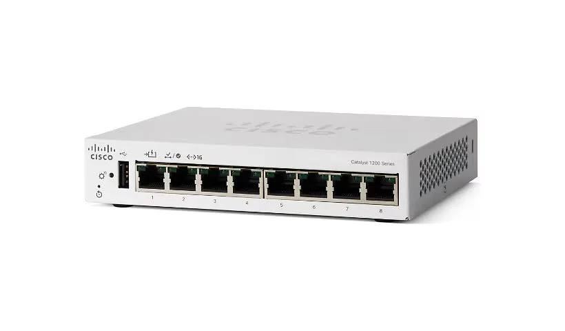 Cisco Systems, Inc. Cisco Systems, Inc. C1200-8T-D 8-port Gigabit network switch — product photo