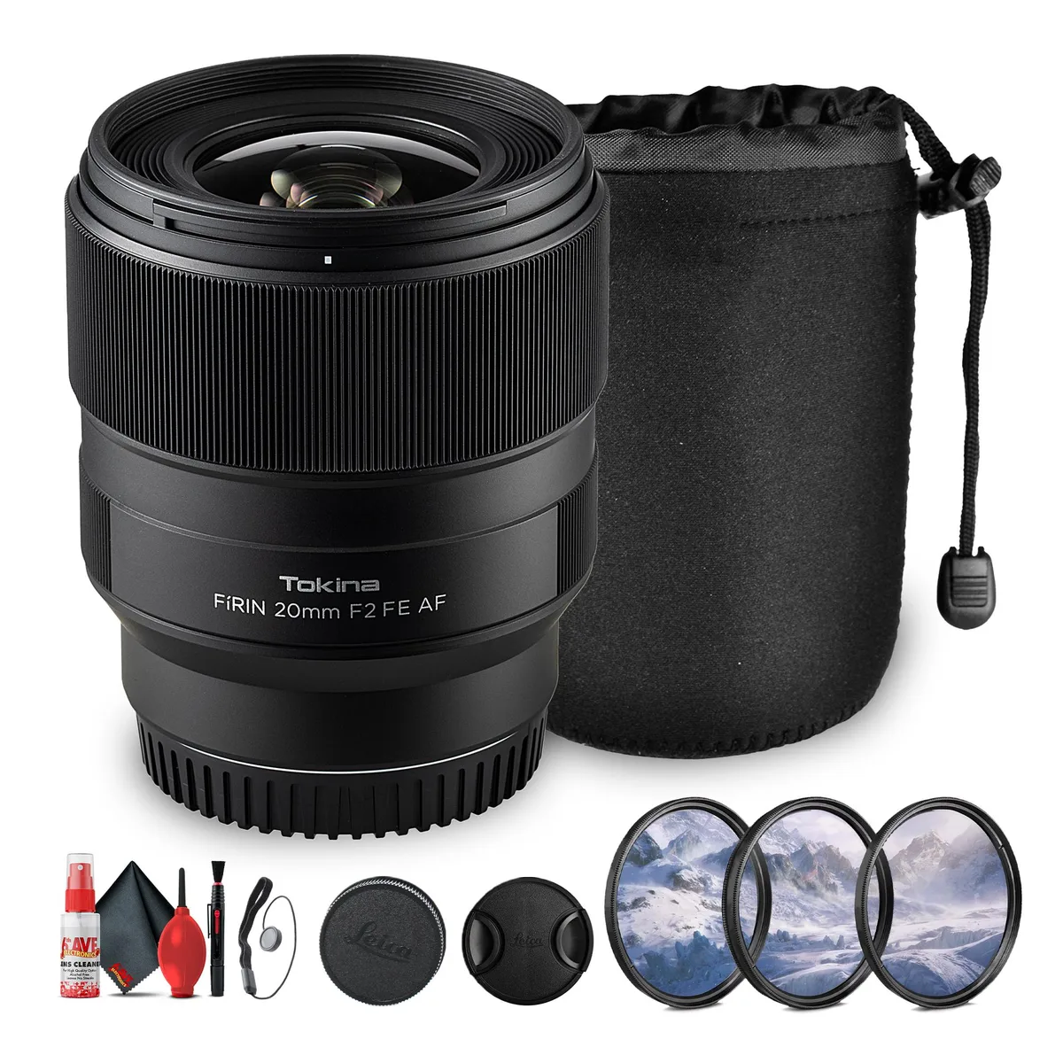 Tokina Tokina FiRIN 20mm f/2 FE AF Lens Sony E-Mount Bundle camera lens — product photo