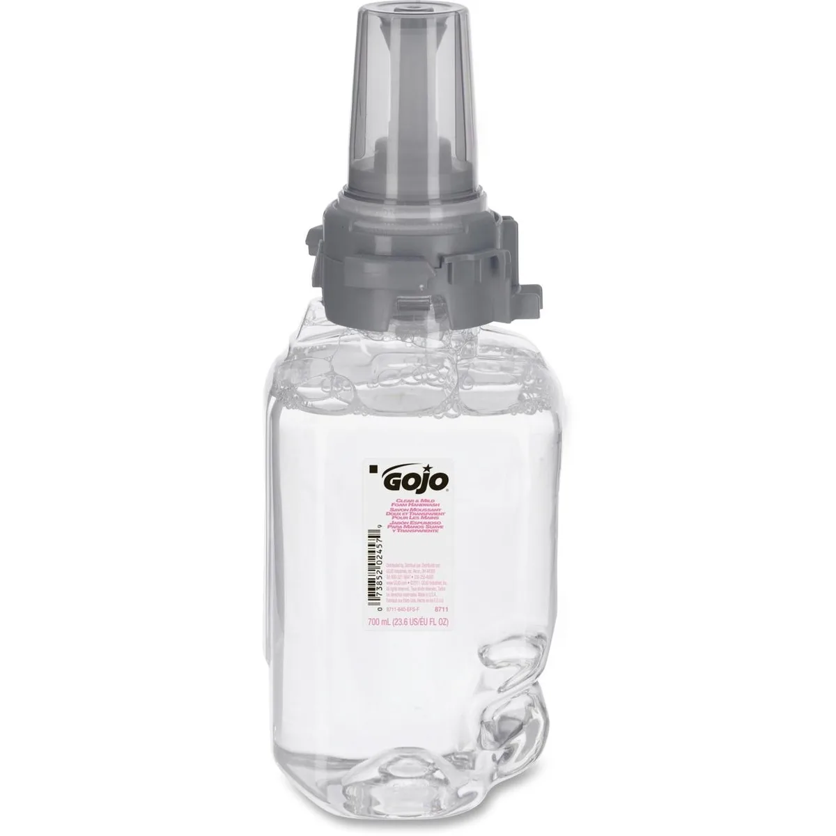 GOJO GOJO 8711-04 ADX 700 ml Refill Clear Mild Foam Handwash 4 Carton — product photo