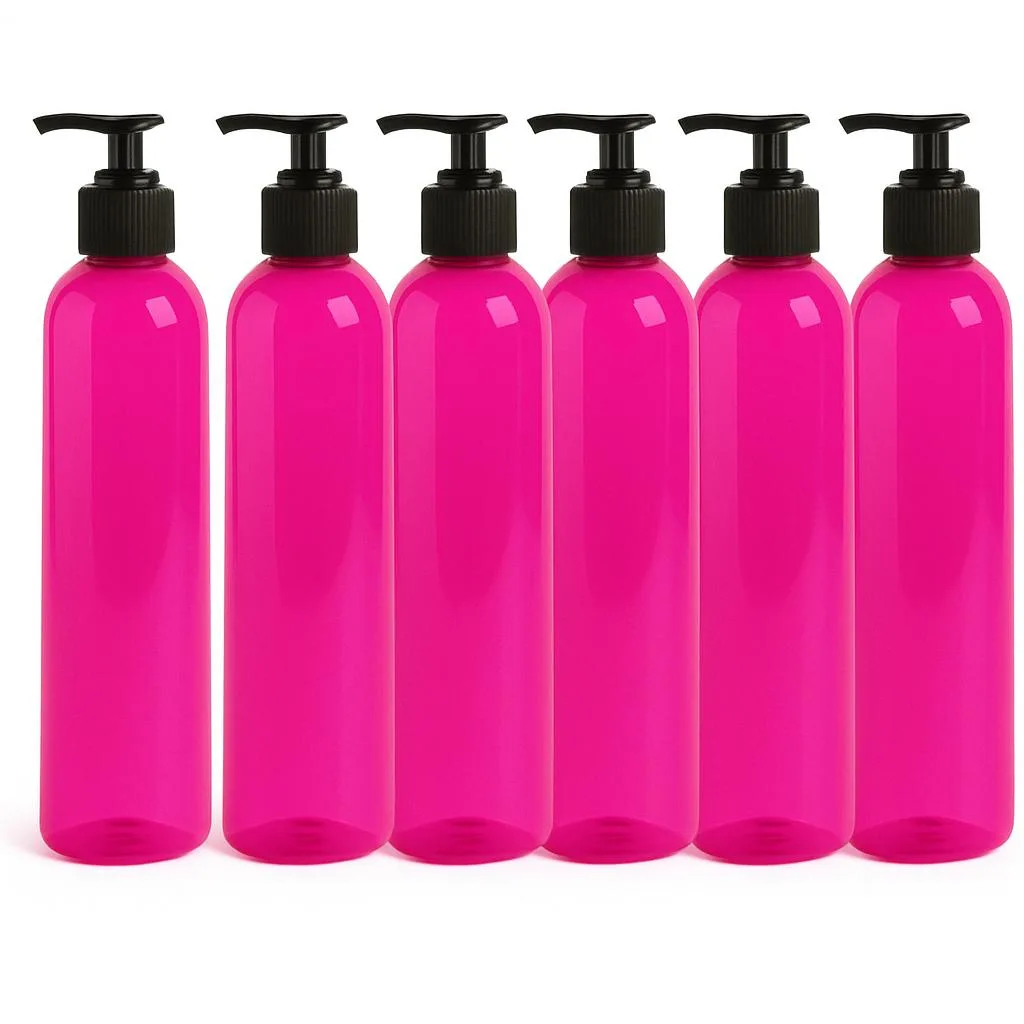 Vandue Corporation Vandue Corporation 8 oz PET Pump Bottle Pink 6-pack 7.5 — product photo