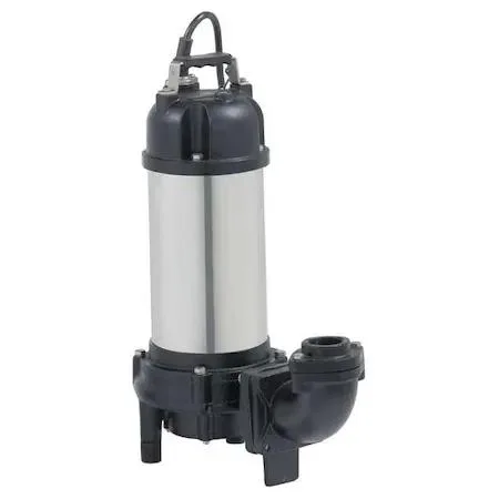 Stainless steel grinder pump with ductile iron impeller, 16 ft cord, 230V AC single phase