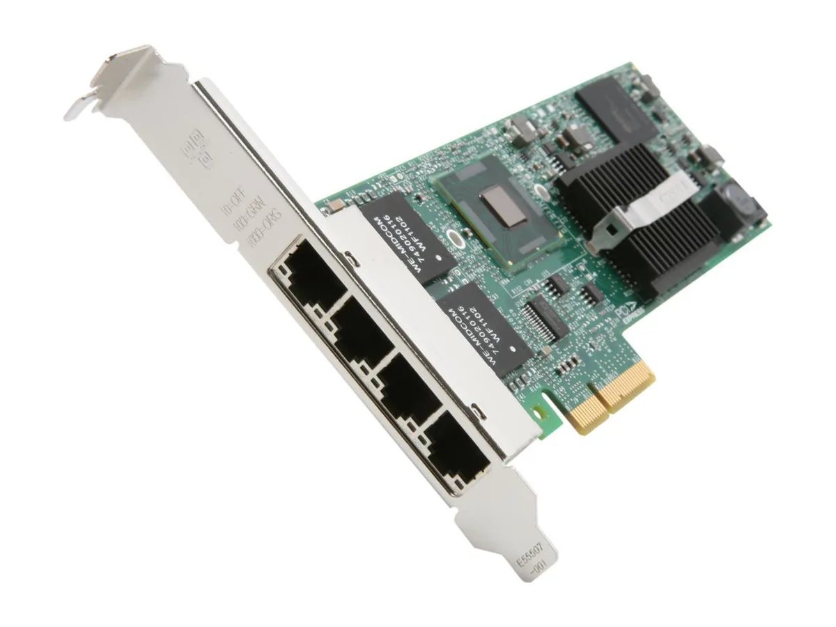 Intel Intel E1G44ET2 network card 10/100/1000Mbps PCI-Express 4 x RJ45 — product photo