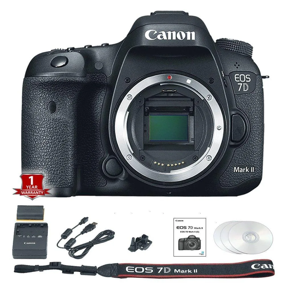 Canon Canon EOS 7D Mark II 20.2MP DSLR camera with 18-135mm IS STM lens — product photo