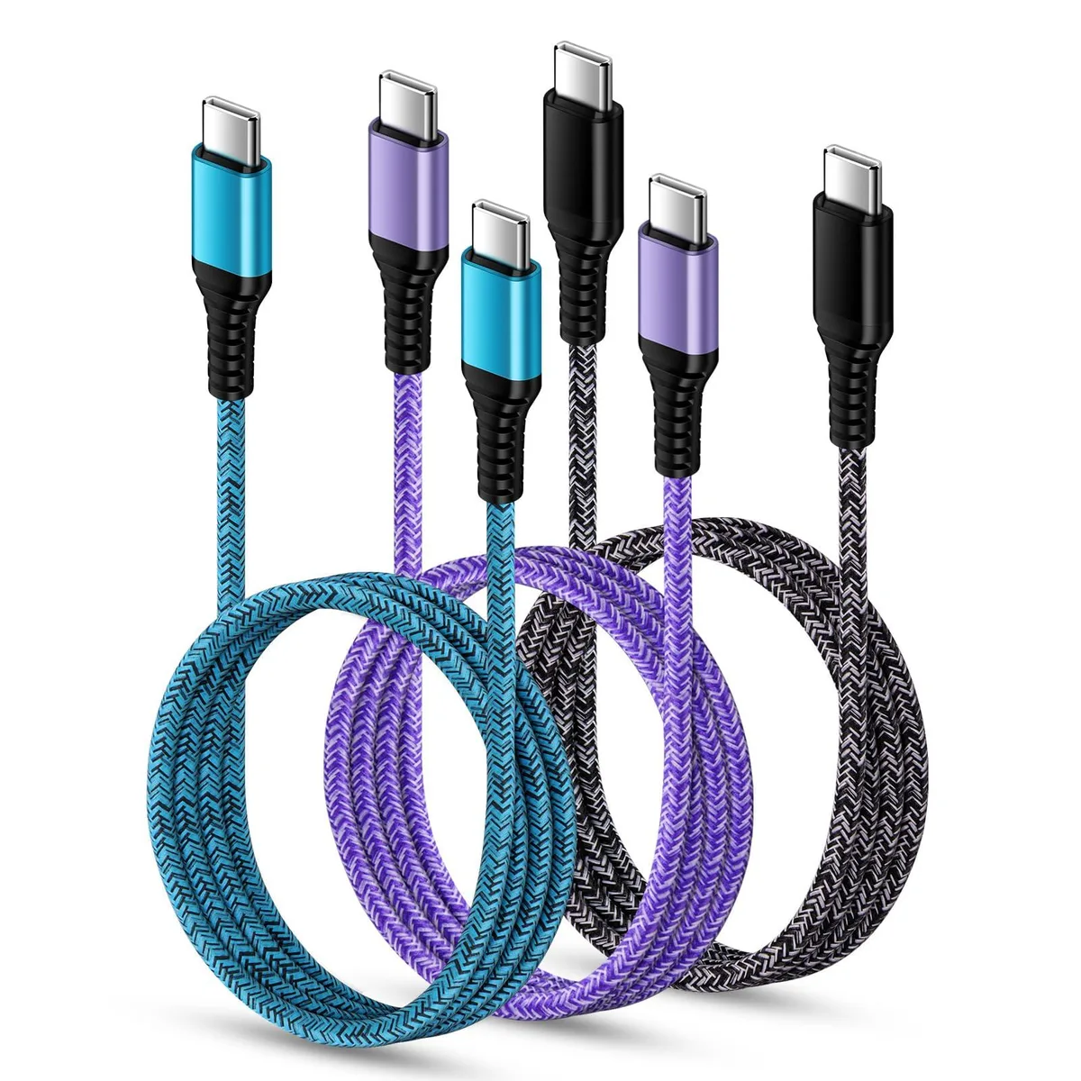  GE USB-C to USB-C Cable 25 ft Male-to-Male Braided — product photo