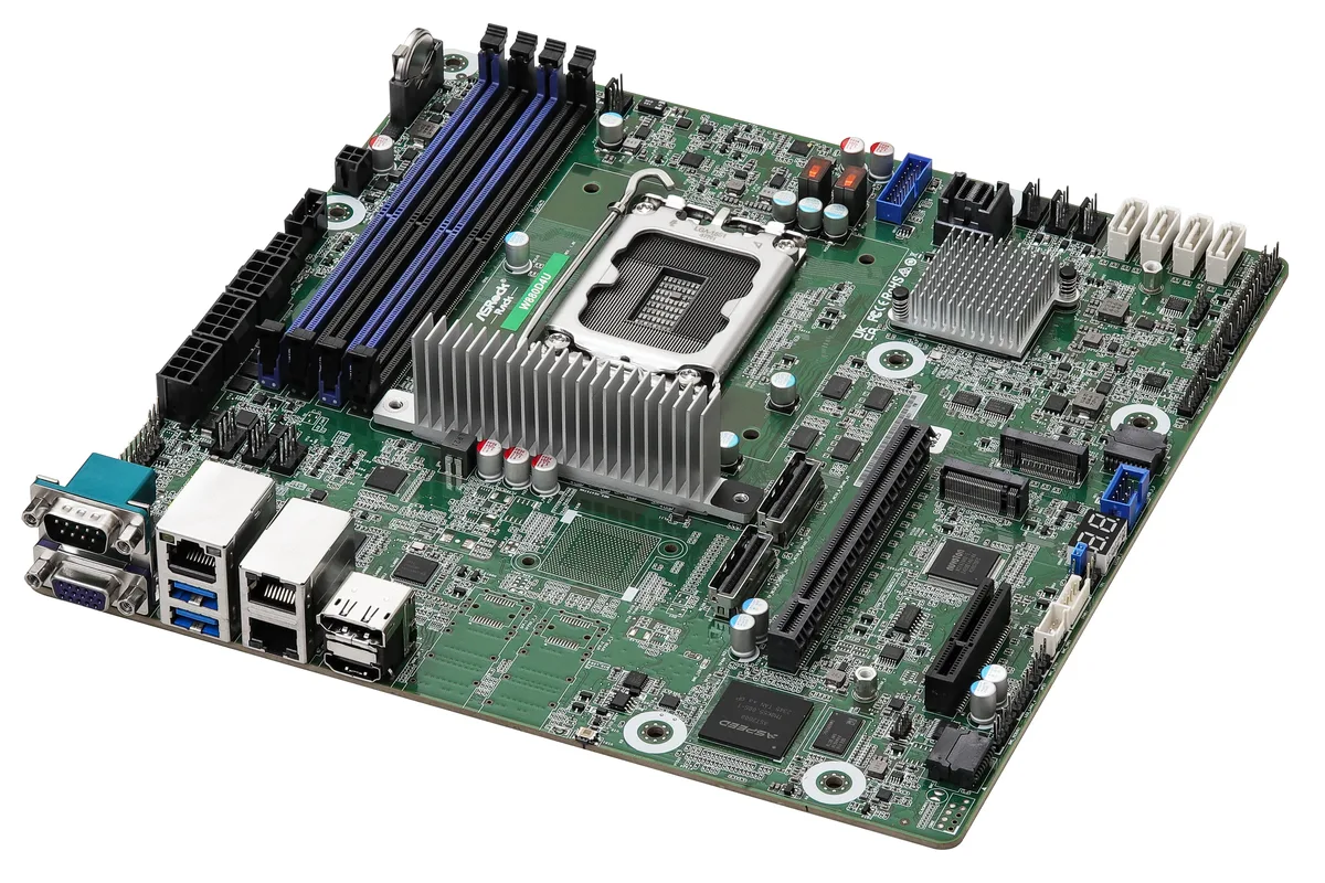 ASRock Rack ASRock Rack W880D4U server motherboard LGA 1851 DDR5 5600 48GB — product photo