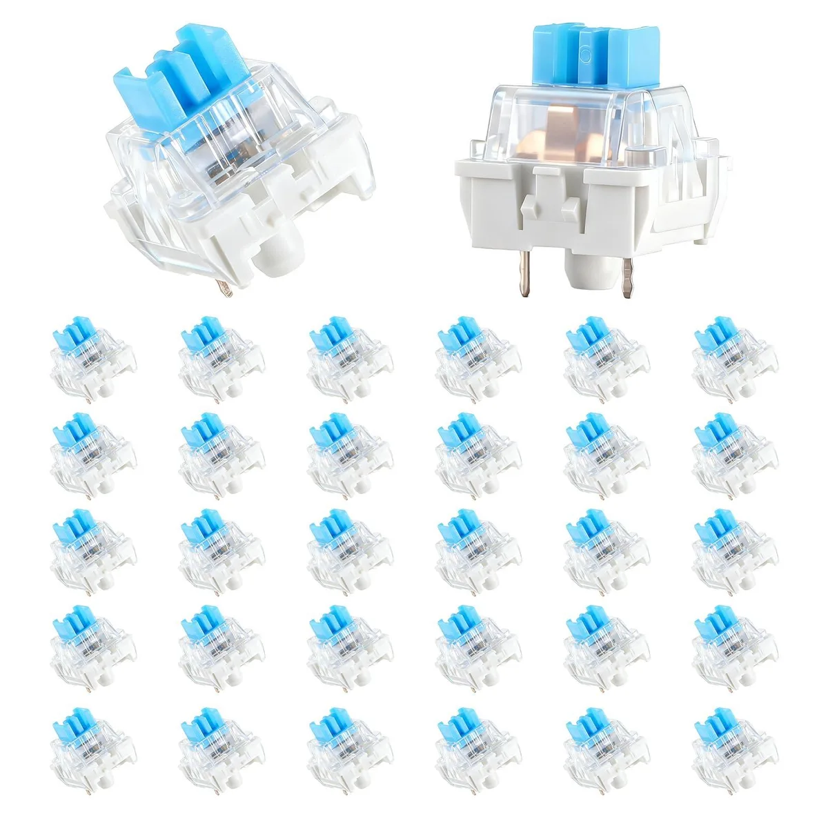  Zyghjort 5211DXLX5954 30 pcs Blue Mechanical Keyboard Switches — product photo