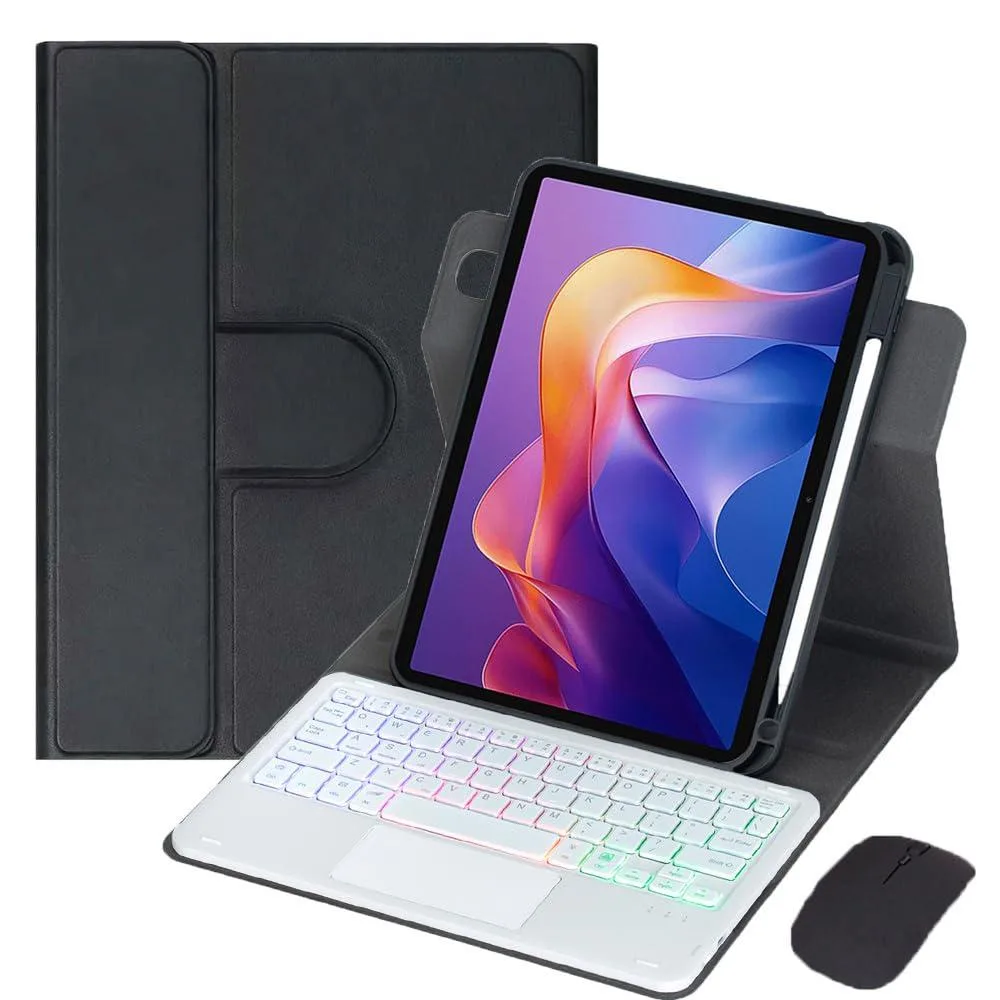 Timoom Timoom 11" 360° Rotatable Trackpad Keyboard Case Black White — product photo
