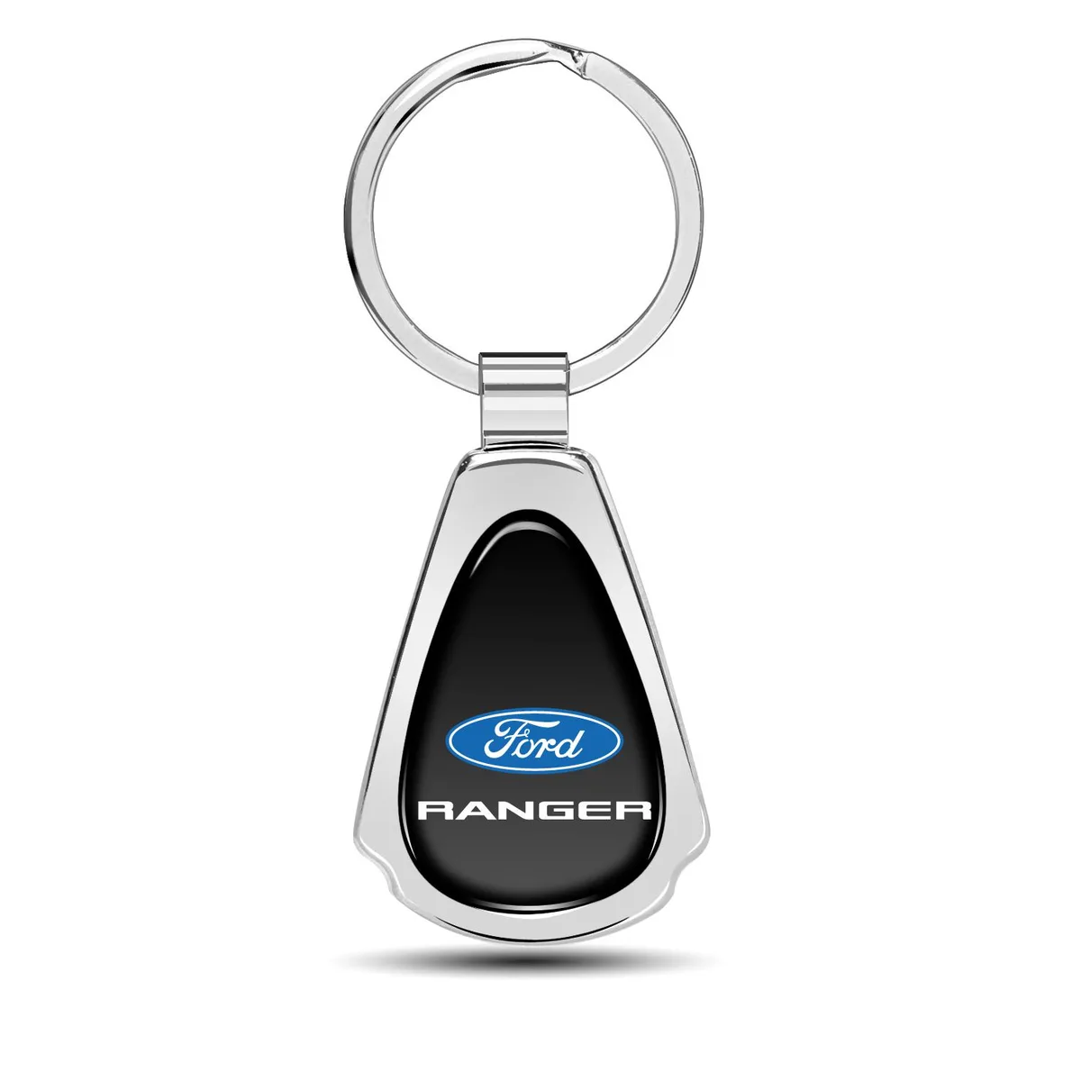 iPick Image, LLC iPick Image, LLC Ford Ranger Black Dome Chrome Metal Teardrop Key Chain car electronics accessory — product photo