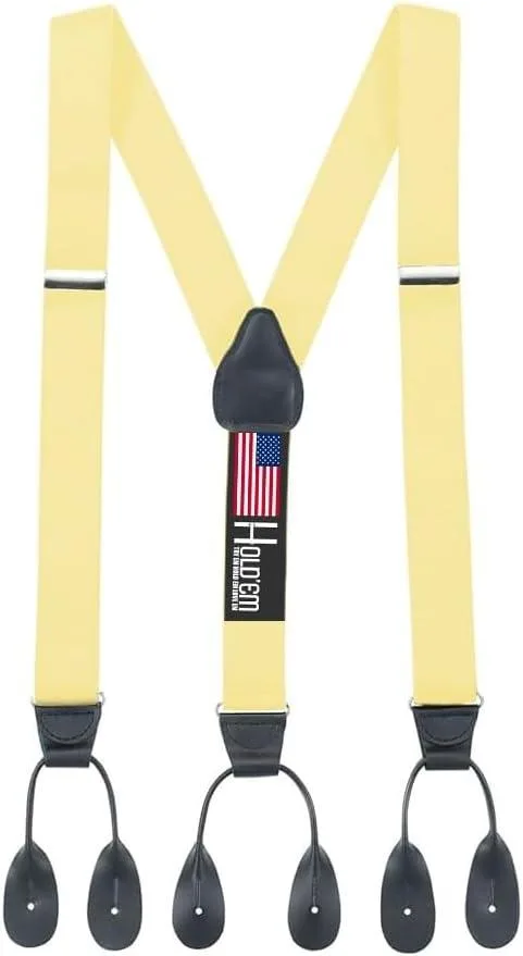 Hold'Em Hold'Em Suspenders Banana Yellow 1.25" 46 — product photo