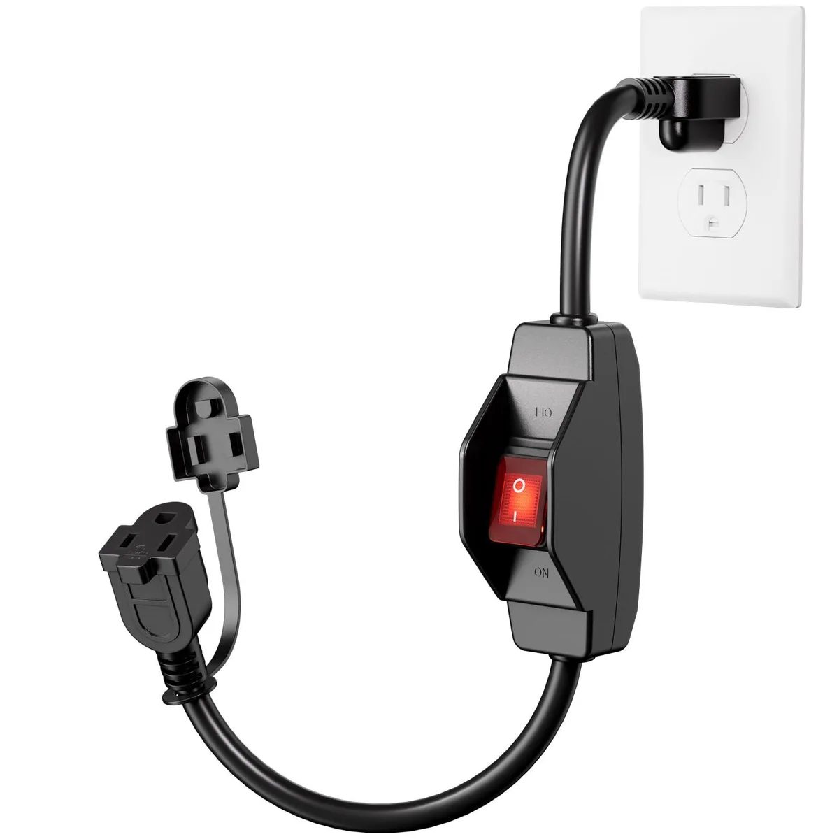  K KASONIC FL-101SW 1.5 FT 14/3 SJTW Power Extension Cord with Waterproof Switch — product photo