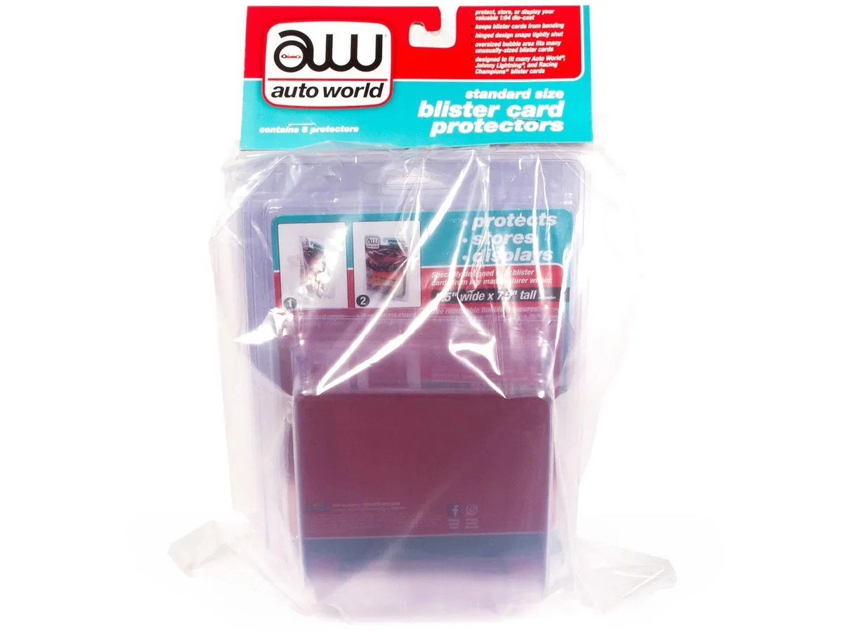 auto world Auto World 1/64 Scale Blister Card Protectors Size 6 — product photo