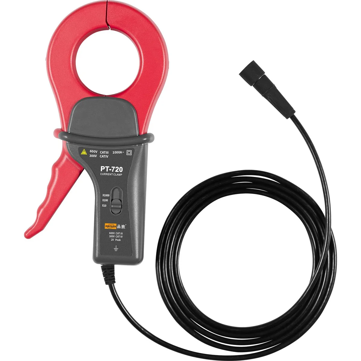 Pintech Pintech PT-720 AC Current Clamp Probe 100kHz 10A/200A/2000A BNC measurement tool — product photo