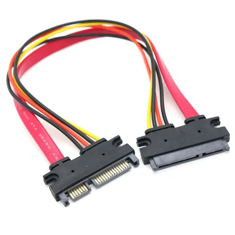 HANNORD HANNORD 22-pin SATA male to female extension cable 12 inch — product photo