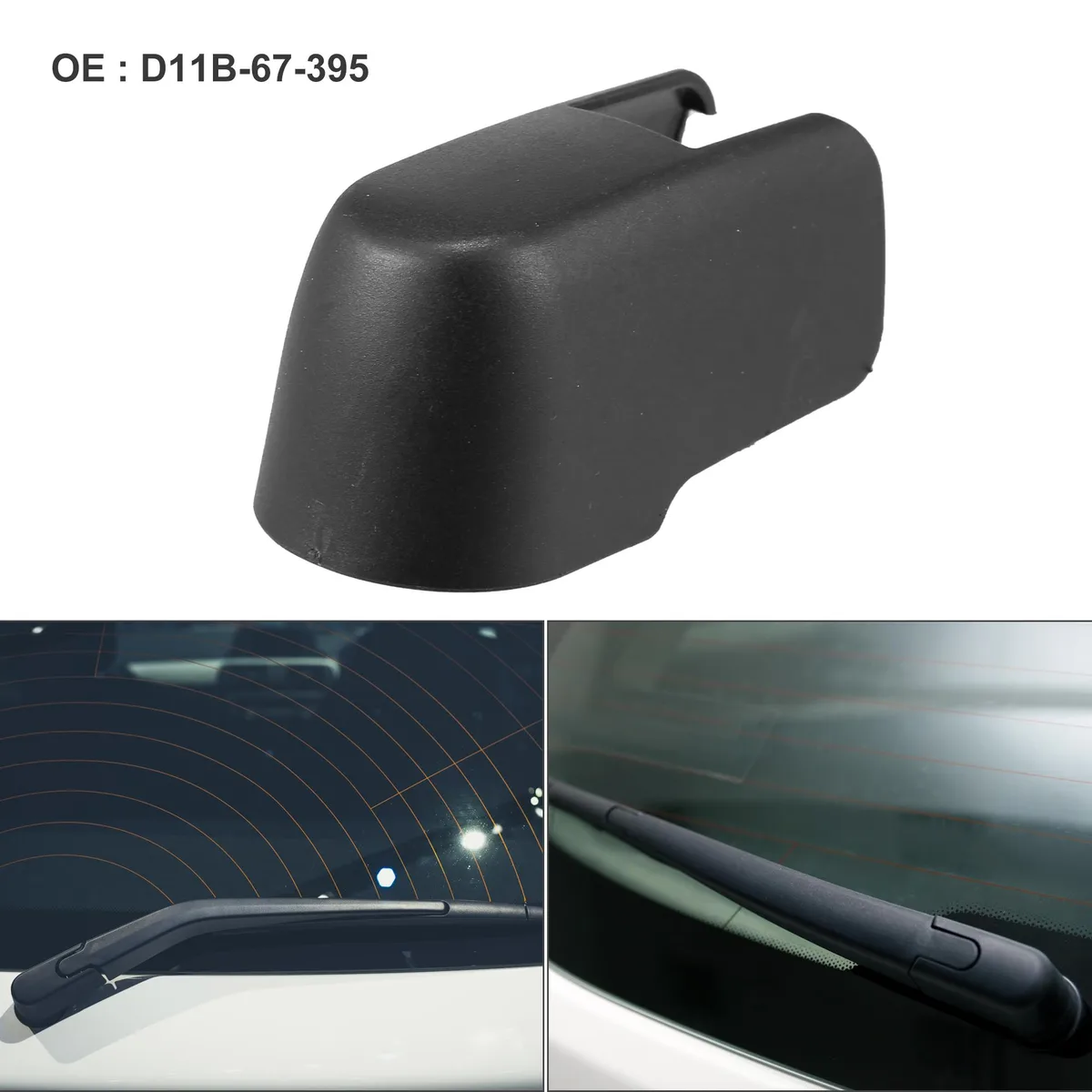 Unique-Bargains Unique-Bargains Rear Wiper Arm Nut Cover Cap Mazda CX-3 2016-2021 Black — product photo