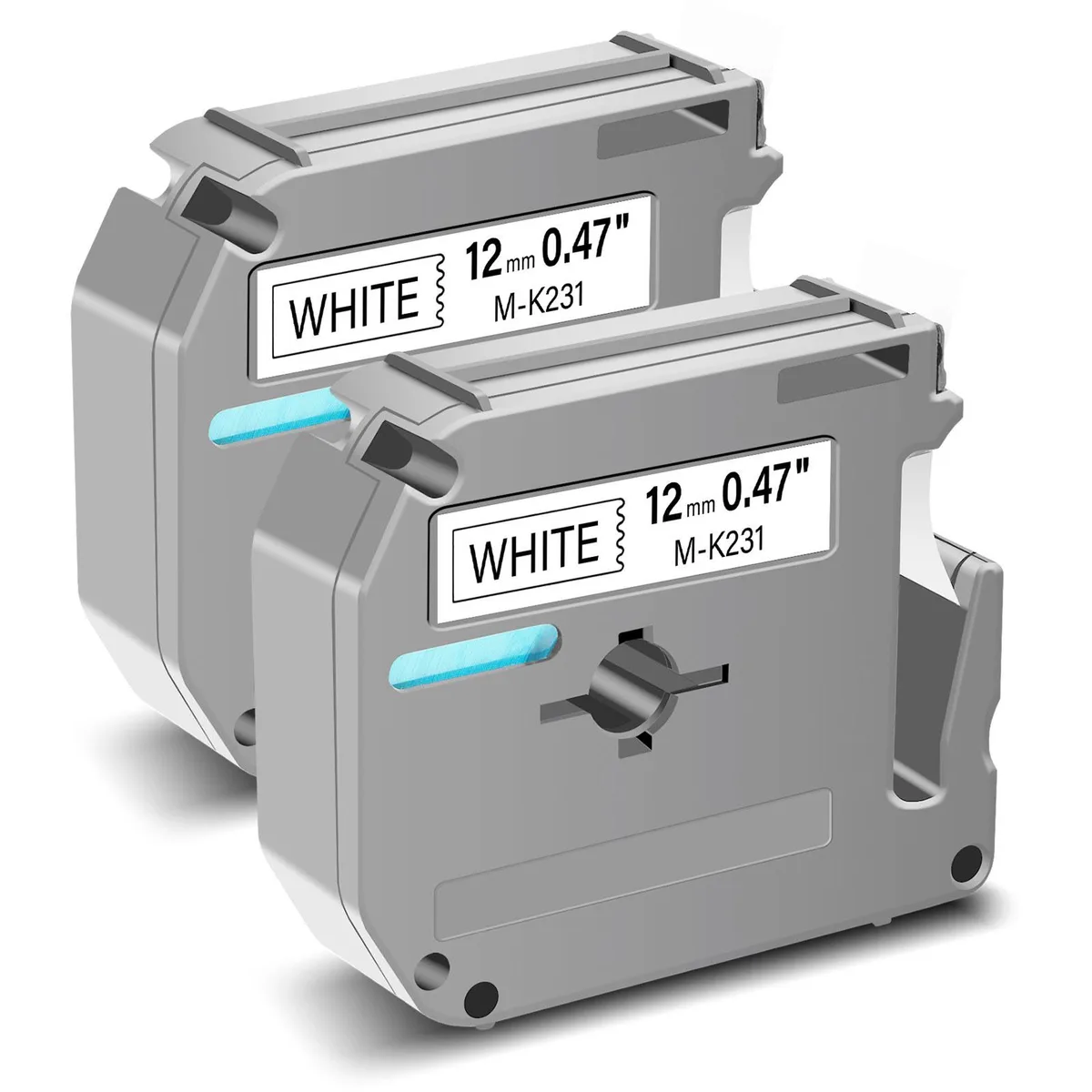 GREENCYCLE GREENCYCLE MK-231 label tape 12mm 26.2ft 2-pack — product photo