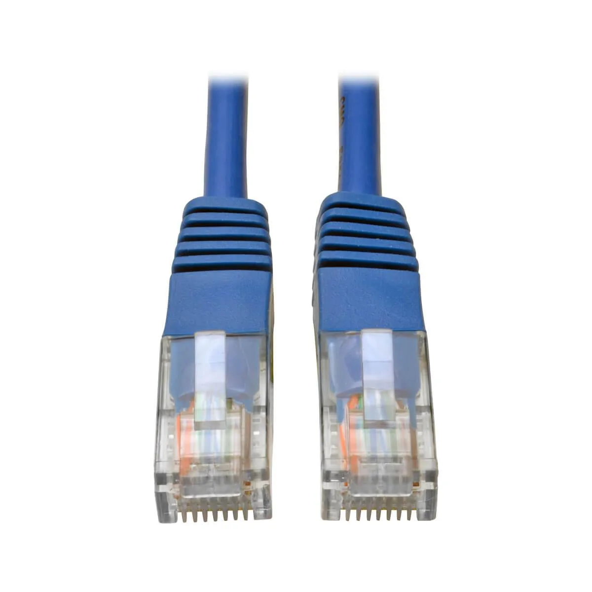 Blue Cat5e shielded patch cable 1ft with snagless RJ45 connectors