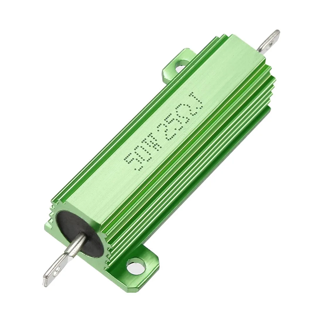 Unique-Bargains Unique-Bargains 50W 25 Ohm 5% Aluminum Housing Wirewound Resistor Chassis Mount Green — product photo