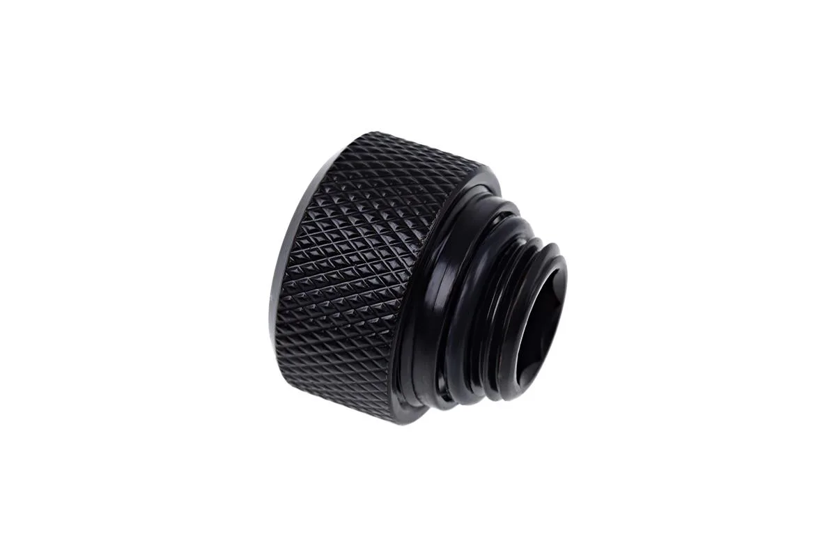 Alphacool Alphacool Eiszapfen 13mm G1/4 HardTube Knurled Compression Fitting Black 1011191 — product photo