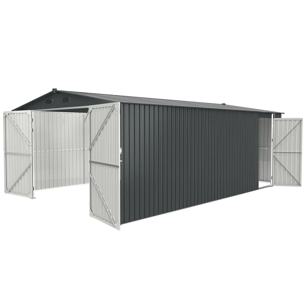 tuphen tuphen Dark Grey Metal Trellis 13 x 20 ft — product photo