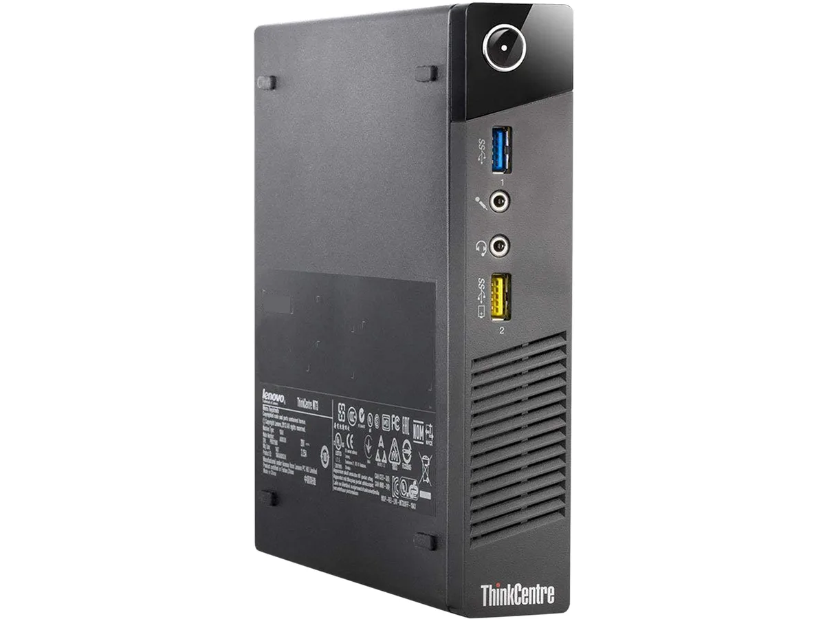 Lenovo Lenovo 18VFLEDT0322 ThinkCenter M73 Tiny desktop PC i5-4570T 2.90GHz 8GB DDR3 240GB SSD Windows 10 Pro — product photo