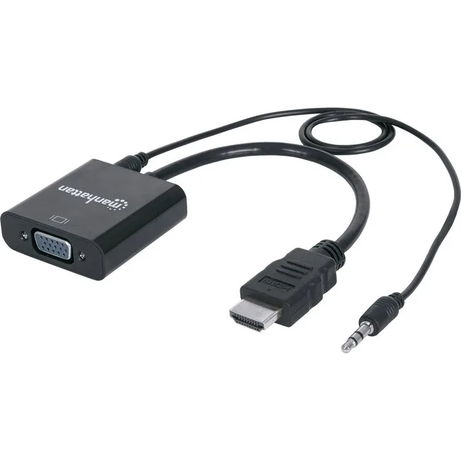 MANHATTAN MANHATTAN 151559 HDMI to VGA Converter with Audio 1080p — product photo