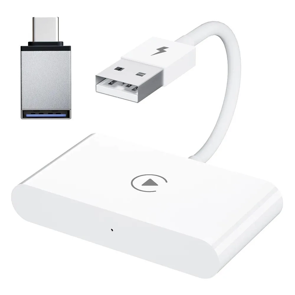 JIMTAB JIMTAB Wireless CarPlay Adapter White 2024 Upgrade — product photo