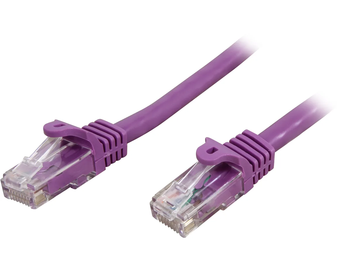 STARTECH STARTECH N6PATCH50PL network ethernet cable 50 ft Cat6 Purple — product photo