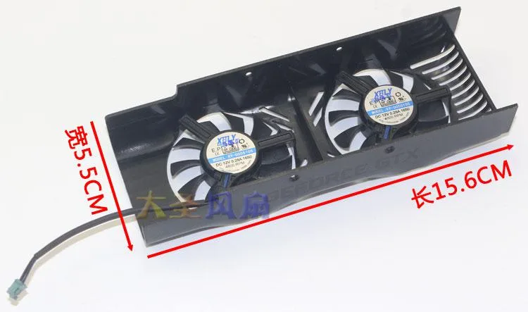 SXDOOL SXDOOL GTX1650 Half-Height Knife Card Cooling Fan 156x55x29mm — product photo