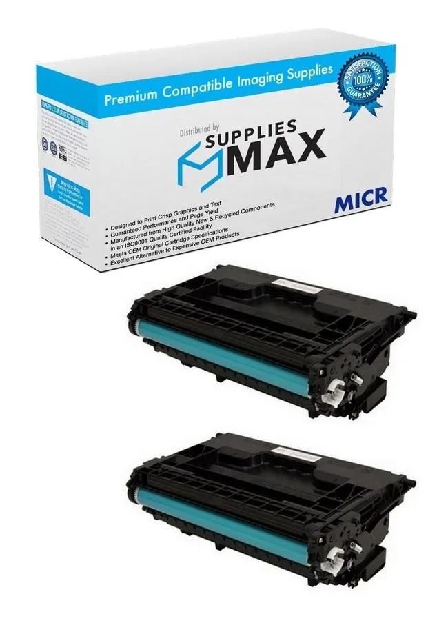 SuppliesMax SuppliesMax CF237XD-MICR Black High Yield Toner Cartridge 2/Pack 25000 Pages — product photo