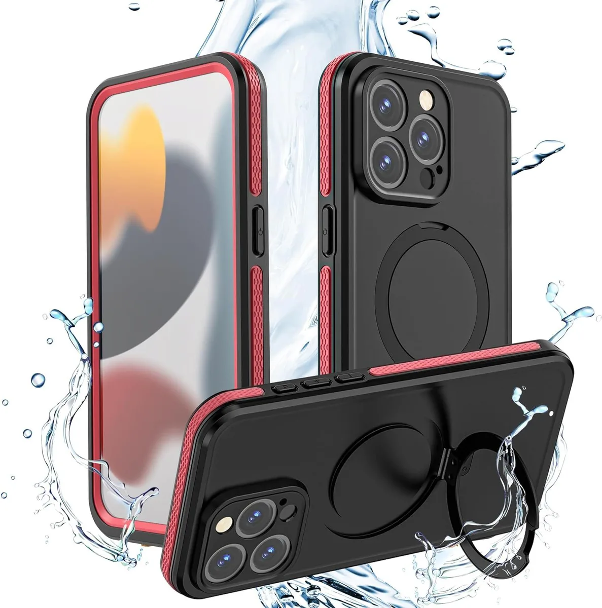 BONAEVER BONAEVER Waterproof Case iPhone 15 Pro Max 6.7 inch IP68 Pink — product photo