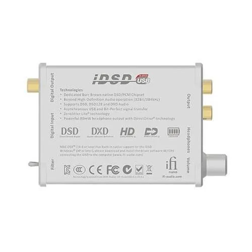iFi audio iFi audio nano iDSD MIDI 163g battery 32/384 DSD256 11.2MHz — product photo