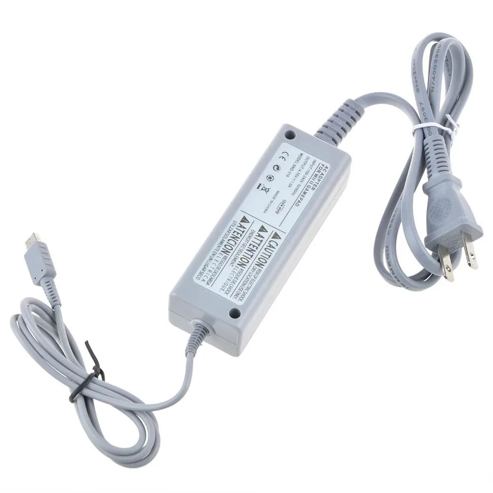 ABLEGRID ABLEGRID US Wall Charger Adapter for Nintendo Wii U Gamepad Grey — product photo